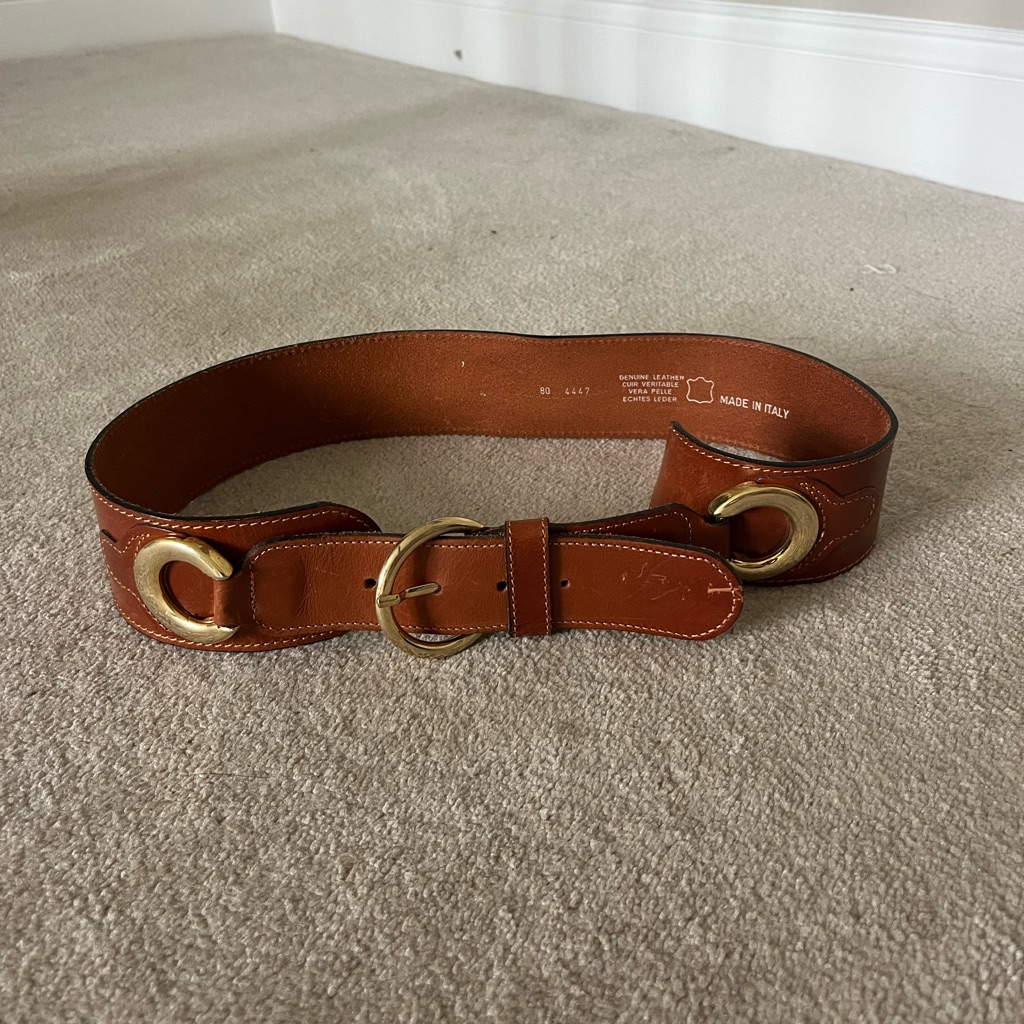 Vintage Authentic Italian Leather Belt